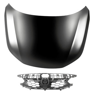 Replacement - 2-Piece (Hood Panel, Grille) (CAPA Certified)