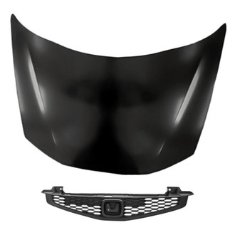 Replacement - 2-Piece (Hood Panel, Grille) (CAPA Certified)