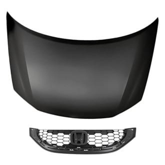 Replacement - 2-Piece (Hood Panel, Grille) (CAPA Certified)
