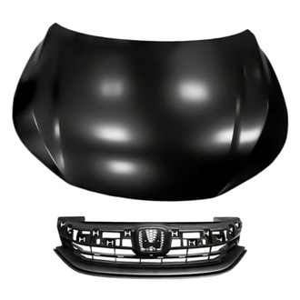 Replacement - 2-Piece (Hood Panel, Grille) (CAPA Certified)