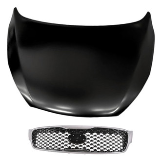 Replacement - 2-Piece (Hood Panel, Grille) (CAPA Certified)