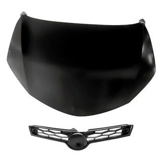 Replacement - 2-Piece (Hood Panel, Grille) (CAPA Certified)
