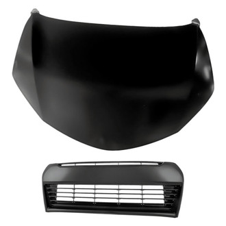 Replacement - 2-Piece (Hood Panel, Grille) (CAPA Certified)