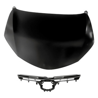 Replacement - 2-Piece (Hood Panel, Grille) (CAPA Certified)