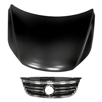 Replacement BNDL-213923 - 2-Piece (Hood Panel, Grille) (CAPA Certified)