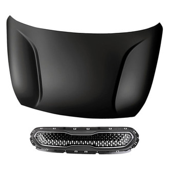 Replacement - 2-Piece (Hood Panel, Grille) (CAPA Certified)