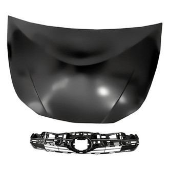 Replacement - 2-Piece (Hood Panel, Grille) (CAPA Certified)
