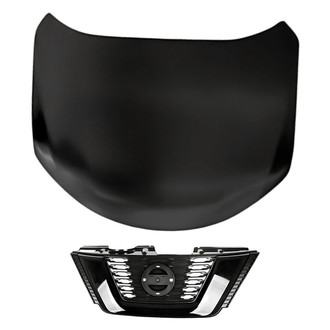 Replacement - 2-Piece (Hood Panel, Grille) (CAPA Certified)