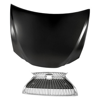 Replacement - 2-Piece (Hood Panel, Grille) (CAPA Certified)