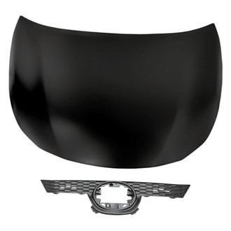 Replacement - 2-Piece (Hood Panel, Grille) (CAPA Certified)