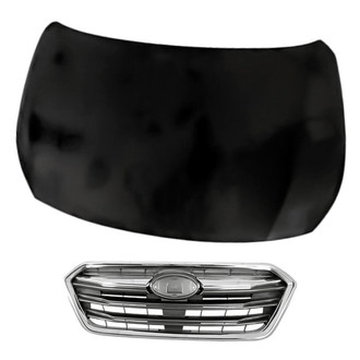 Replacement - 2-Piece (Hood Panel, Grille) (CAPA Certified)
