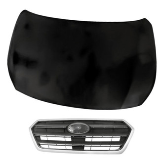 Replacement - 2-Piece (Hood Panel, Grille) (CAPA Certified)