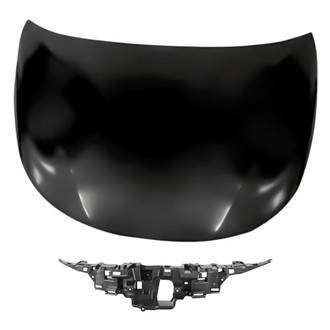 Replacement - 2-Piece (Hood Panel, Grille) (CAPA Certified)