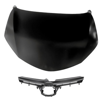 Replacement - 2-Piece (Hood Panel, Grille) (CAPA Certified)