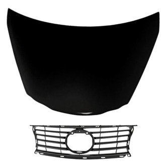 Replacement - 2-Piece (Hood Panel, Grille) (CAPA Certified)
