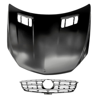 Replacement BNDL-214493 - 2-Piece (Hood Panel, Grille) (CAPA Certified)