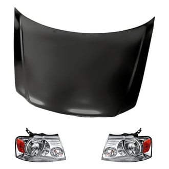 Replacement - 3-Piece Kit (Driver and Passenger Side Headlights, Hood Panel)