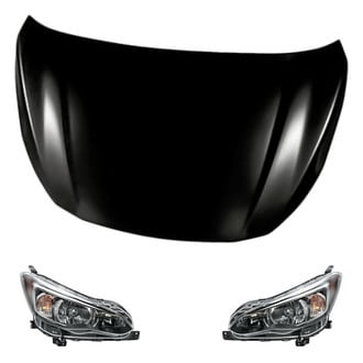 Replacement - 3-Piece Kit (Driver and Passenger Side Headlights, Hood Panel) (Standard Line)
