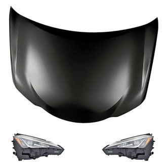 Replacement - 3-Piece Kit (Driver and Passenger Side Headlights, Hood Panel)