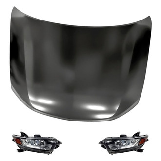 Replacement - 3-Piece Kit (Driver and Passenger Side Headlights, Hood Panel)