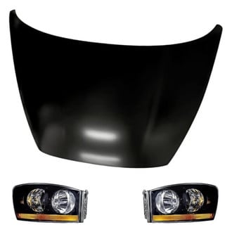 Replacement - 3-Piece Kit (Driver and Passenger Side Headlights, Hood Panel) (Standard Line)