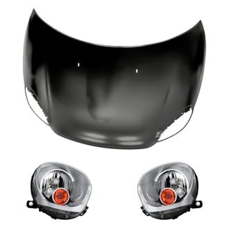 Replacement - 3-Piece Kit (Driver and Passenger Side Headlights, Hood Panel) (Standard Line)