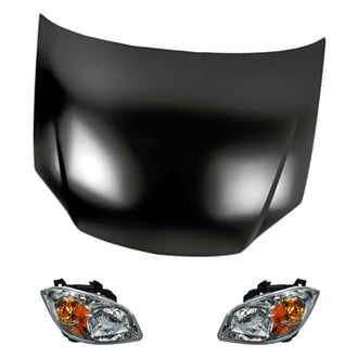 Replacement - 3-Piece Kit (Driver and Passenger Side Headlights, Hood Panel) (Standard Line)