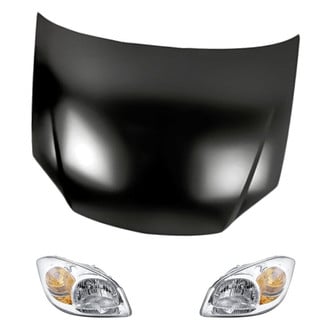 Replacement - 3-Piece Kit (Driver and Passenger Side Headlights, Hood Panel) (Standard Line)