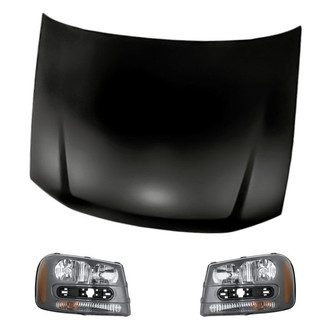 Replacement - 3-Piece Kit (Driver and Passenger Side Headlights, Hood Panel) (Standard Line)