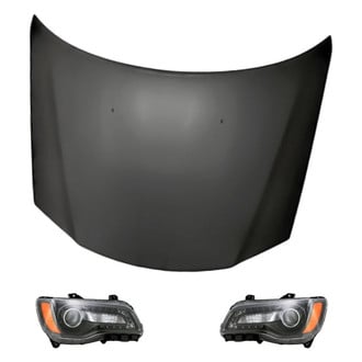 Replacement - 3-Piece Kit (Driver and Passenger Side Headlights, Hood Panel)