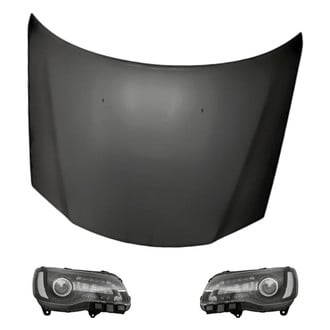 Replacement - 3-Piece Kit (Driver and Passenger Side Headlights, Hood Panel)