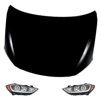 Replacement - 3-Piece Kit (Driver and Passenger Side Headlights, Hood Panel)