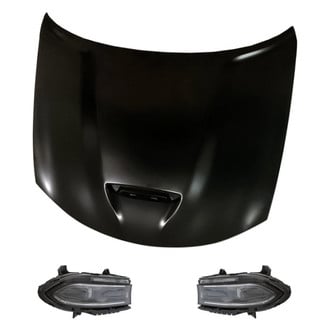 Replacement - 3-Piece Kit (Driver and Passenger Side Headlights, Hood Panel) (Standard Line)