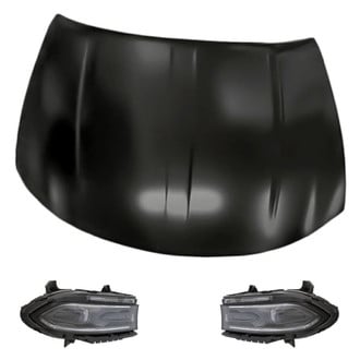 Replacement - 3-Piece Kit (Driver and Passenger Side Headlights, Hood Panel) (Standard Line)
