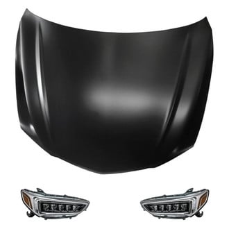 Replacement - 3-Piece Kit (Driver and Passenger Side Headlights, Hood Panel) (Standard Line)