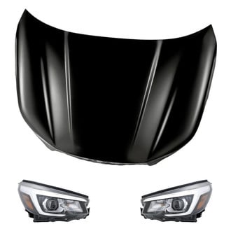 Replacement - 3-Piece Kit (Driver and Passenger Side Headlights, Hood Panel) (Standard Line)
