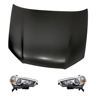 Replacement - 3-Piece Kit (Driver and Passenger Side Headlights, Hood Panel)