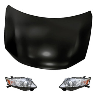 Replacement - 3-Piece Kit (Driver and Passenger Side Headlights, Hood Panel)