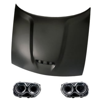 Replacement - 3-Piece Kit (Driver and Passenger Side Headlights, Hood Panel) (CAPA Certified)