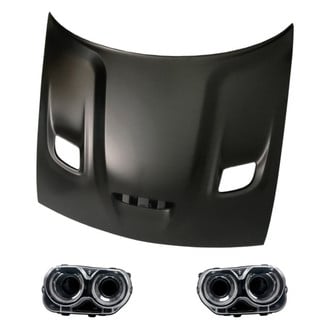 Replacement - 3-Piece Kit (Driver and Passenger Side Headlights, Hood Panel) (CAPA Certified)