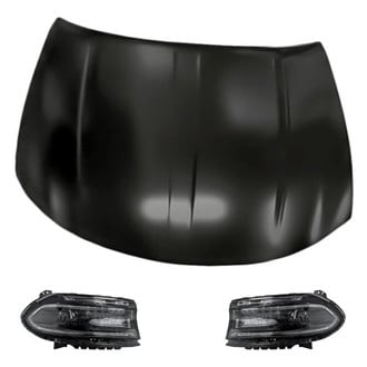 Replacement - 3-Piece Kit (Driver and Passenger Side Headlights, Hood Panel)