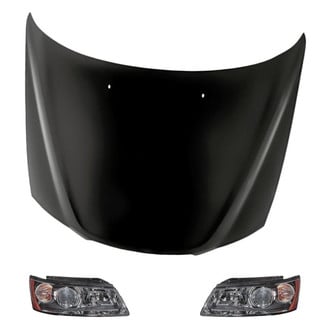 Replacement - 3-Piece Kit (Driver and Passenger Side Headlights, Hood Panel) (CAPA Certified)