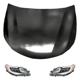 Replacement - 3-Piece Kit (Driver and Passenger Side Headlights, Hood Panel)