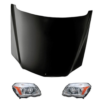 Replacement - 3-Piece Kit (Driver and Passenger Side Headlights, Hood Panel)