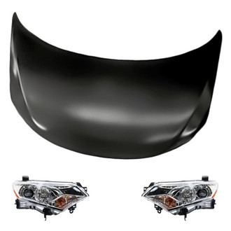 Replacement - 3-Piece Kit (Driver and Passenger Side Headlights, Hood Panel)
