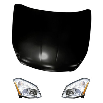 Replacement - 3-Piece Kit (Driver and Passenger Side Headlights, Hood Panel)
