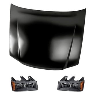 Replacement - 3-Piece Kit (Driver and Passenger Side Headlights, Hood Panel) (CAPA Certified)