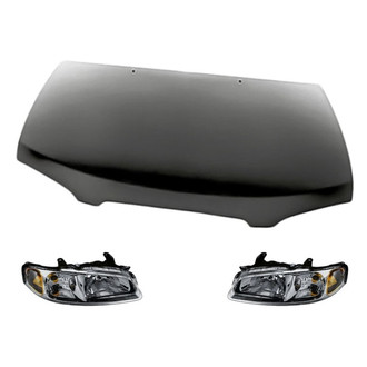 Replacement - 3-Piece Kit (Driver and Passenger Side Headlights, Hood Panel)