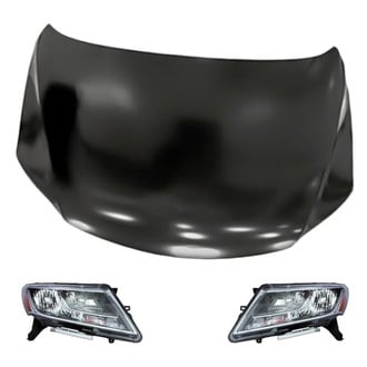Replacement - 3-Piece Kit (Driver and Passenger Side Headlights, Hood Panel)
