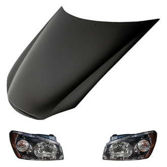 Replacement - 3-Piece Kit (Driver and Passenger Side Headlights, Hood Panel)